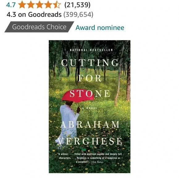 GUC paperback novel Cutting for Stone. - Picture 5 of 7